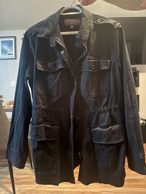 torrid Black Utility Anorak Jacket with Front Flap Pockets